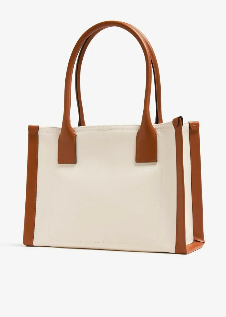 By My Side Small Tote Bag in cream and tan leather with dual handles — Christian Louboutin | Endless UAE