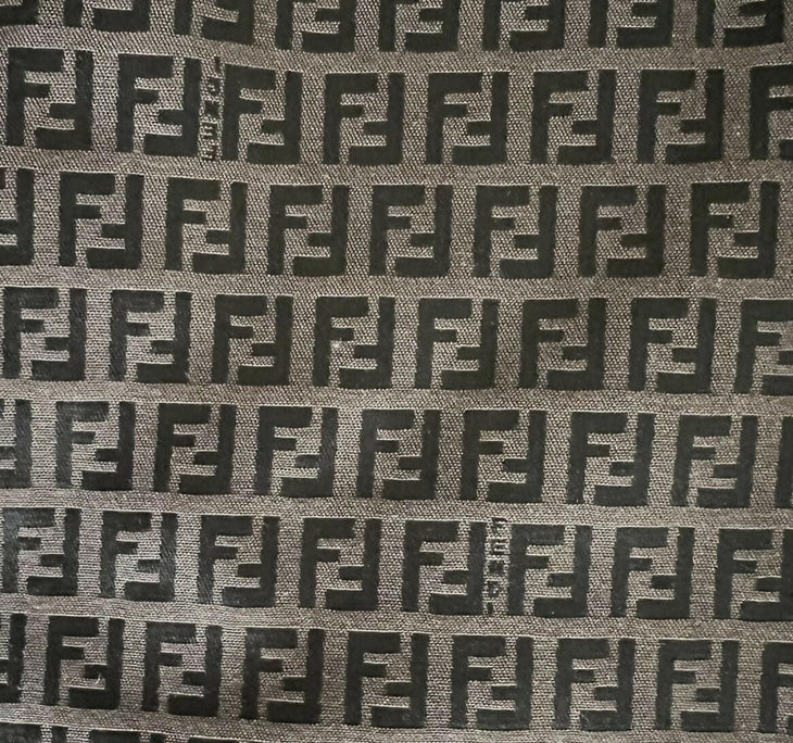 Fendi FF Motif Pencil Midi Skirt in brown and black monogram print — Fendi | Endless UAE