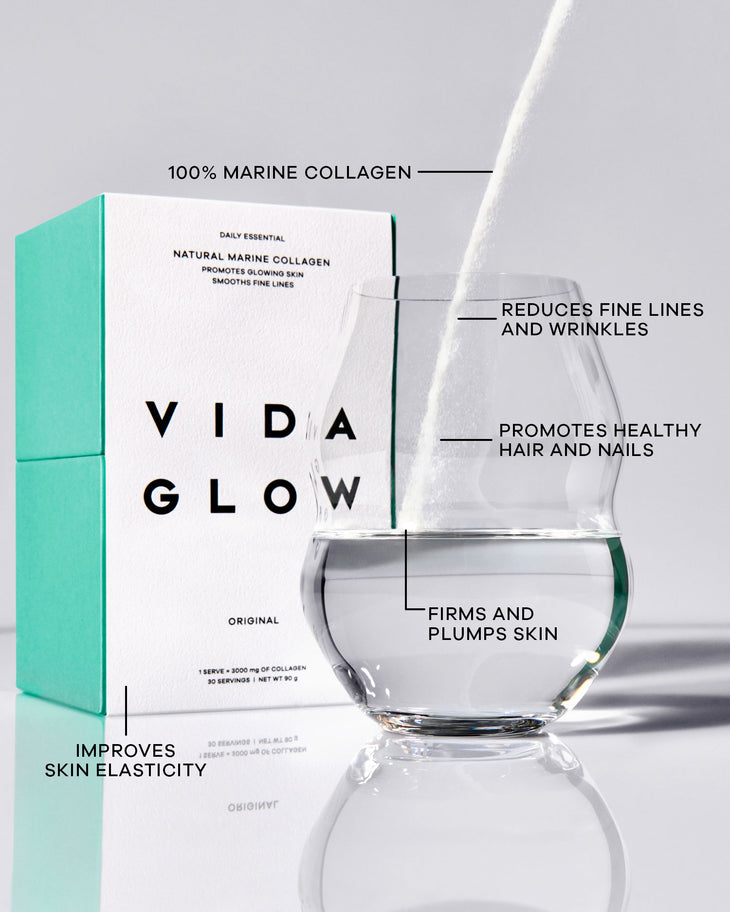 Natural Marine Collagen sachets in Cranberry & Lime flavor by Vida Glow — Vida Glow | Endless UAE