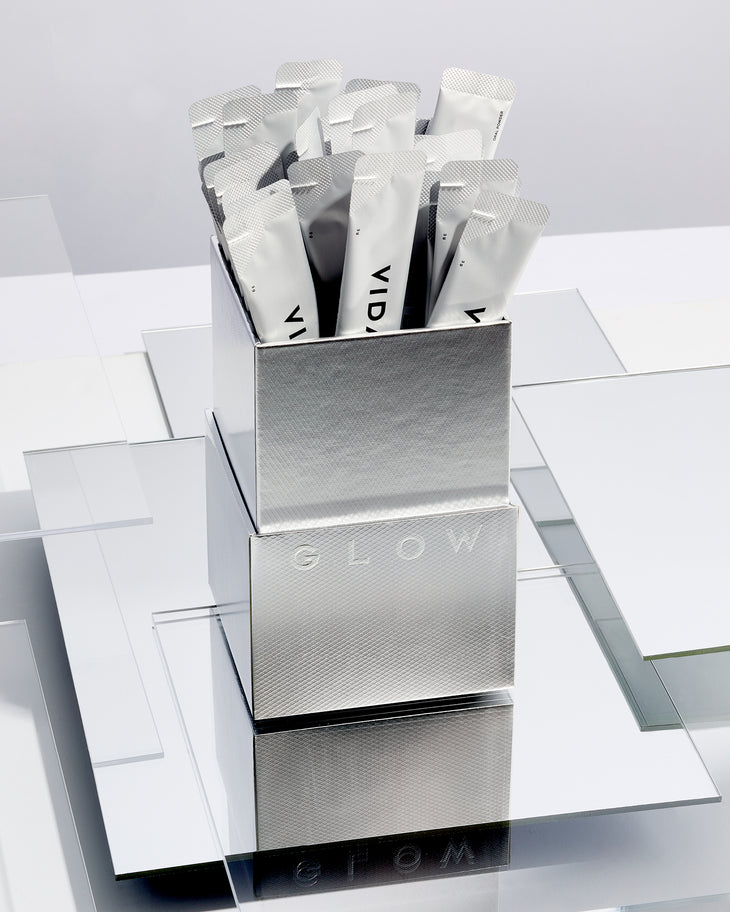 Pro Collagen+ oral powder sachet and box by Vida Glow — Vida Glow | Endless UAE