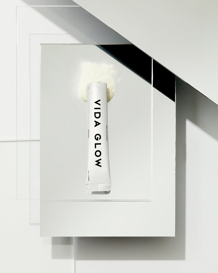 Pro Collagen+ oral powder sachet and box by Vida Glow — Vida Glow | Endless UAE