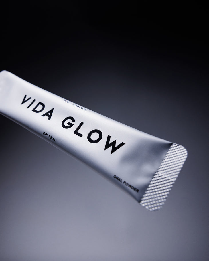 Pro Collagen+ oral powder sachet and box by Vida Glow — Vida Glow | Endless UAE