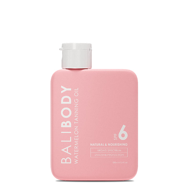 Watermelon Tanning Oil SPF6 with coconut oil and vitamin E — Bali Body | Endless UAE