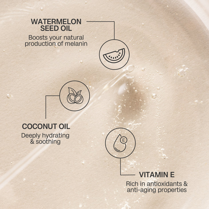 Watermelon Tanning Oil SPF6 with coconut oil and vitamin E — Bali Body | Endless UAE