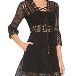 A Line Lace Up Dress - Endless - UAE Rental and Resale for Women's Fashion