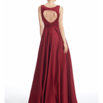 A-line Scoop Floor-Length Satin Bridesmaid Dress - Endless - UAE Rental and Resale for Women's Fashion