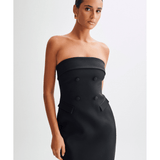 Abbie Strapless Suiting Mini Dress - Endless - UAE Rental and Resale for Women's Fashion