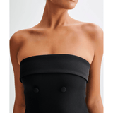 Abbie Strapless Suiting Mini Dress - Endless - UAE Rental and Resale for Women's Fashion
