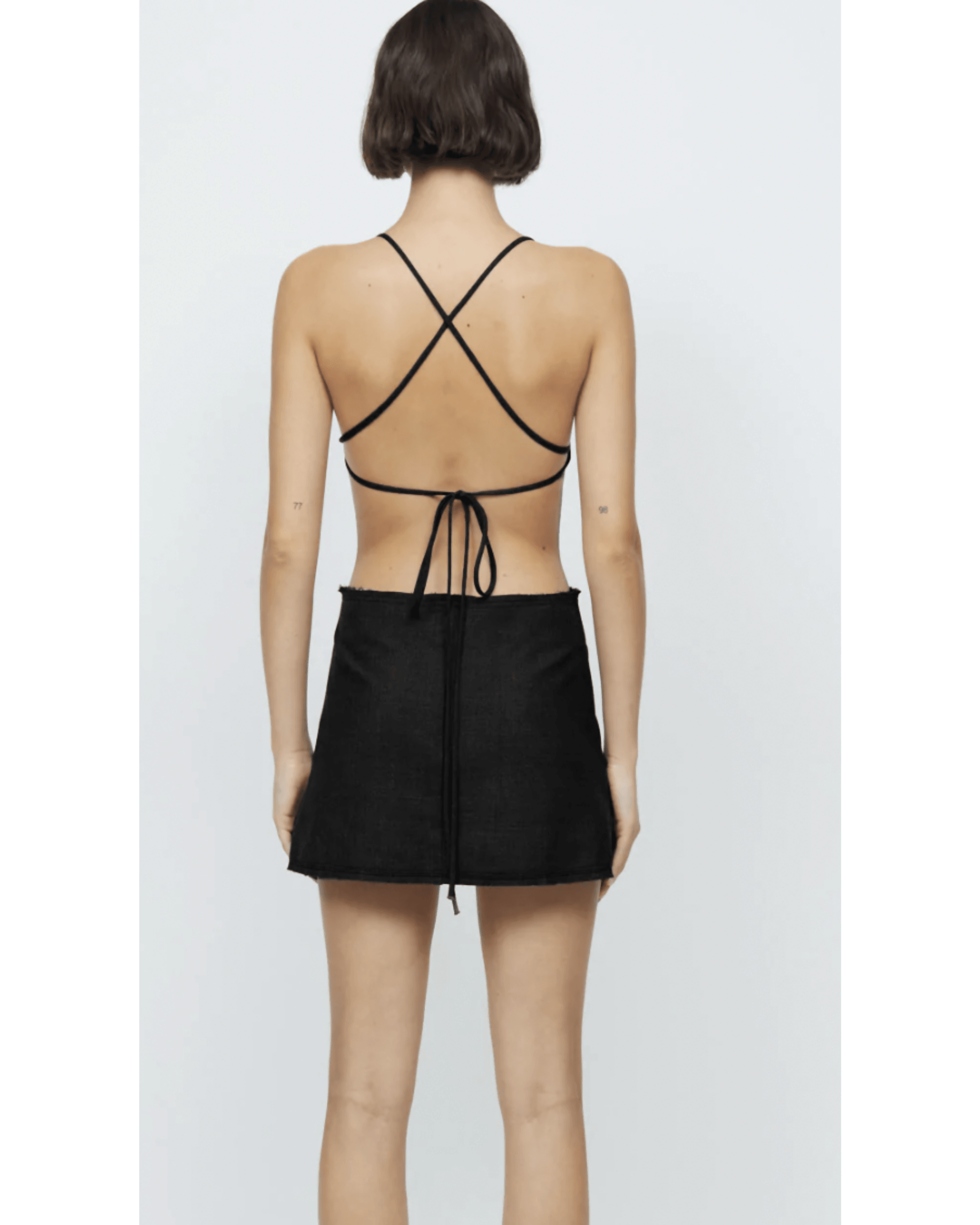 Alanis Apron Mini Dress - Endless - UAE Rental and Resale for Women's Fashion