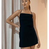 Alanis Apron Mini Dress - Endless - UAE Rental and Resale for Women's Fashion