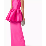 Alda Maxi Dress in Crepe-knit & Organza - Endless - UAE Rental and Resale for Women's Fashion
