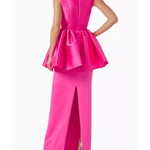 Alda Maxi Dress in Crepe-knit & Organza - Endless - UAE Rental and Resale for Women's Fashion