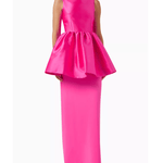 Alda Maxi Dress in Crepe-knit & Organza - Endless - UAE Rental and Resale for Women's Fashion