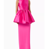 Alda Maxi Dress in Crepe-knit & Organza - Endless - UAE Rental and Resale for Women's Fashion