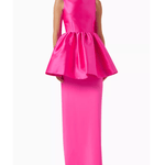 Alda Maxi Dress in Crepe-knit & Organza - Endless - UAE Rental and Resale for Women's Fashion