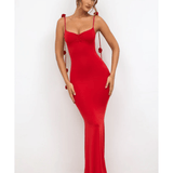 Aldona Slinky Jersey Rose Detail Evening Gown - Endless - UAE Rental and Resale for Women's Fashion