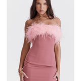 Alexa Warm Pink Mini Dress - Endless - UAE Rental and Resale for Women's Fashion