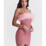 Alexa Warm Pink Mini Dress - Endless - UAE Rental and Resale for Women's Fashion