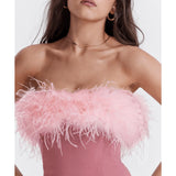 Alexa Warm Pink Mini Dress - Endless - UAE Rental and Resale for Women's Fashion