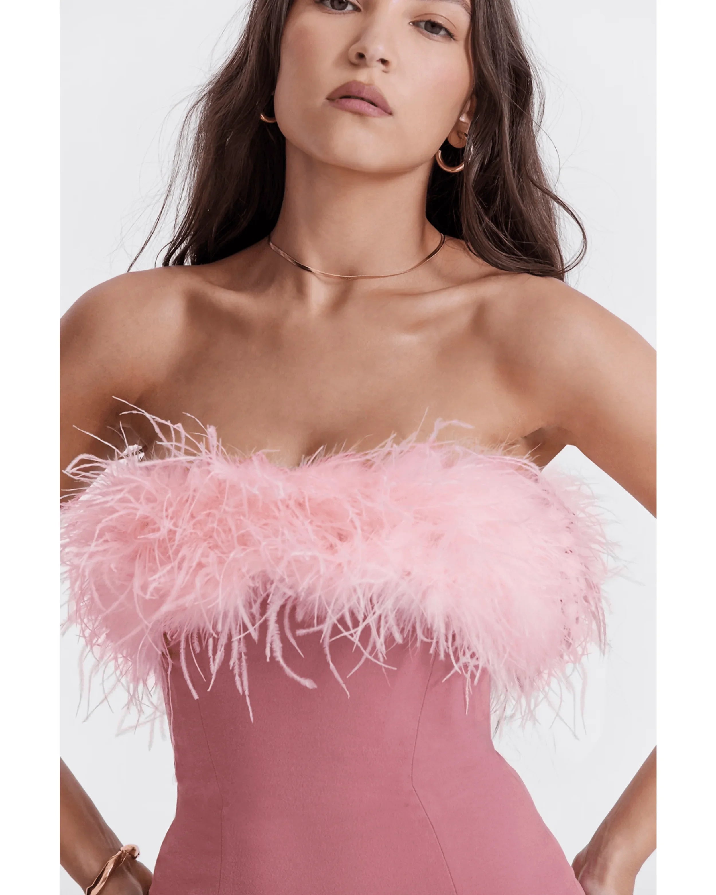 Alexa Warm Pink Mini Dress - Endless - UAE Rental and Resale for Women's Fashion