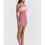 Alexa Warm Pink Mini Dress - Endless - UAE Rental and Resale for Women's Fashion