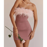 Alexa Warm Pink Mini Dress - Endless - UAE Rental and Resale for Women's Fashion