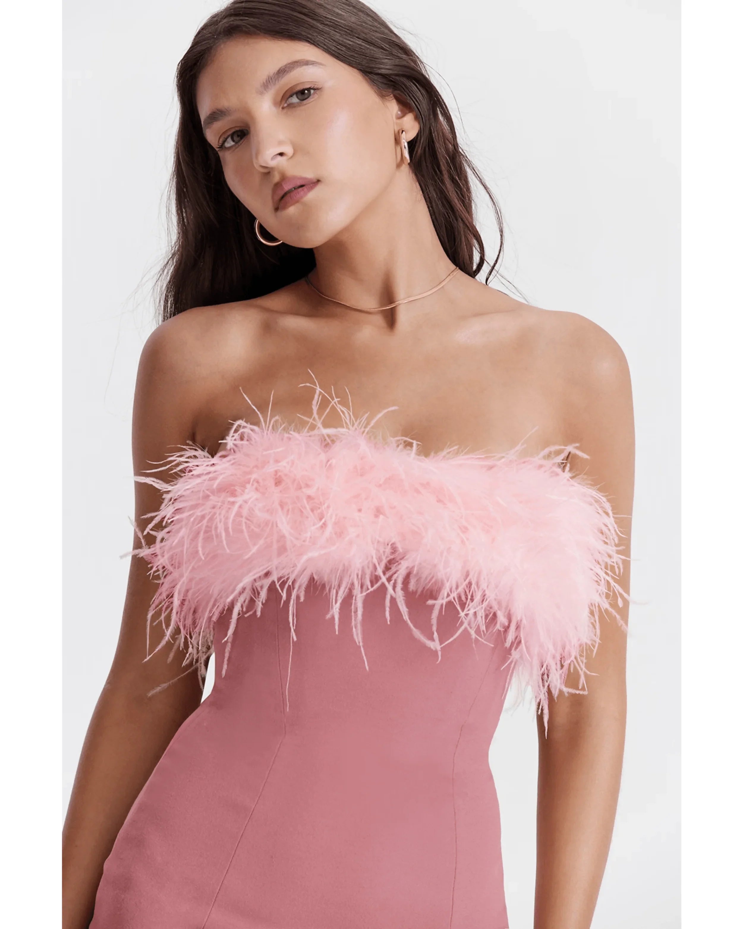 Alexa Warm Pink Mini Dress - Endless - UAE Rental and Resale for Women's Fashion