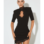 Amaya Lace Cut Out Mini Dress - Endless - UAE Rental and Resale for Women's Fashion
