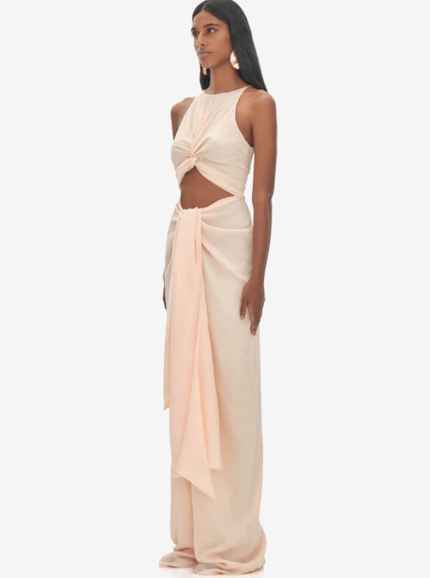 Aminata Champagne Ruche Detail Jumpsuit - Endless