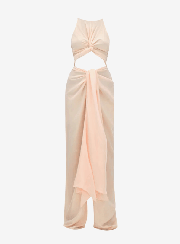 Aminata Champagne Ruche Detail Jumpsuit - Endless