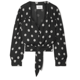 Amulet Polka Dot Chiffon Blouse - Endless - UAE Rental and Resale for Women's Fashion