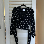 Amulet Polka Dot Chiffon Blouse - Endless - UAE Rental and Resale for Women's Fashion