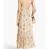 Amyris Kesara Lace-up Floral-print Gauze Maxi Dress - Endless - UAE Rental and Resale for Women's Fashion