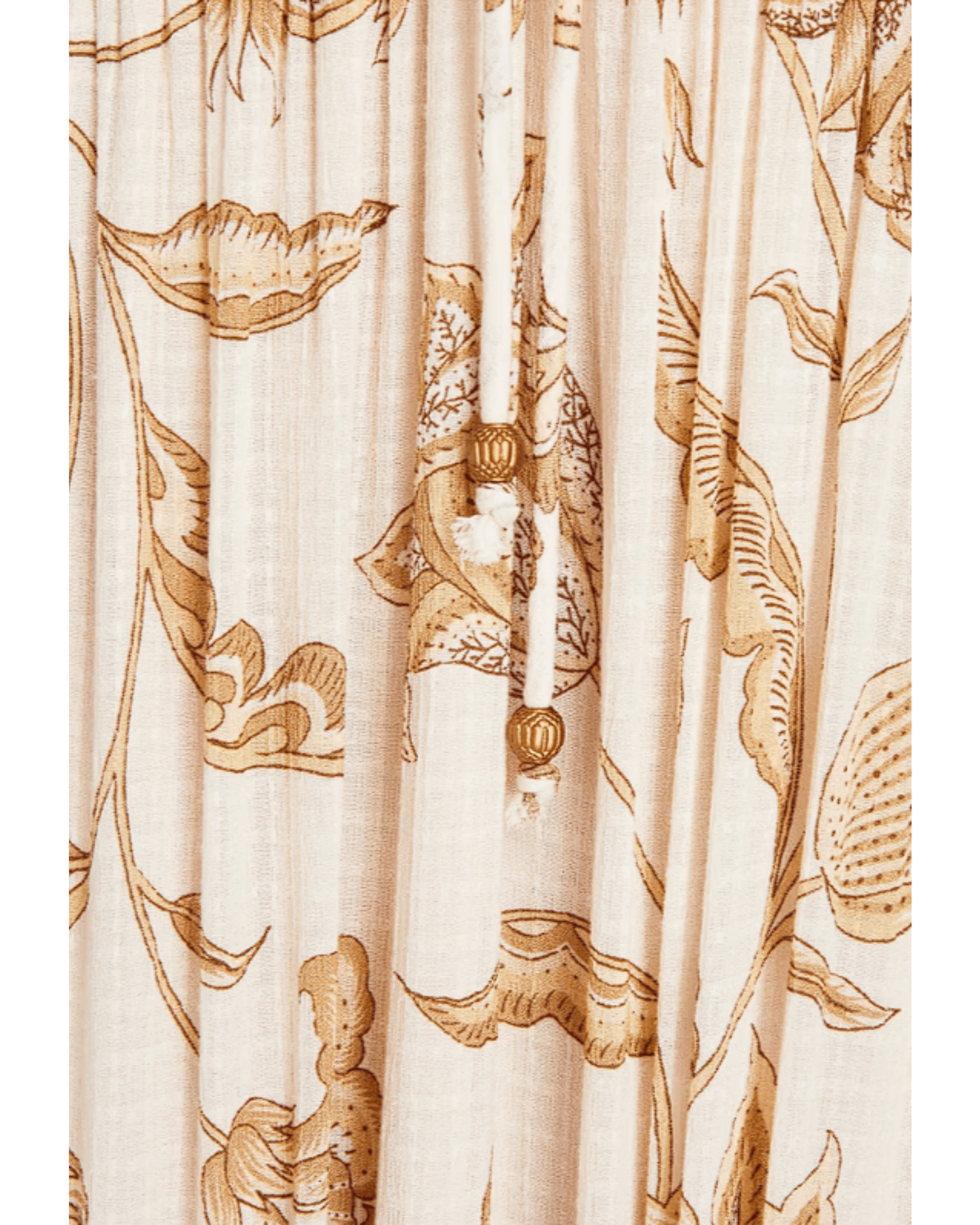 Amyris Kesara Lace-up Floral-print Gauze Maxi Dress - Endless - UAE Rental and Resale for Women's Fashion