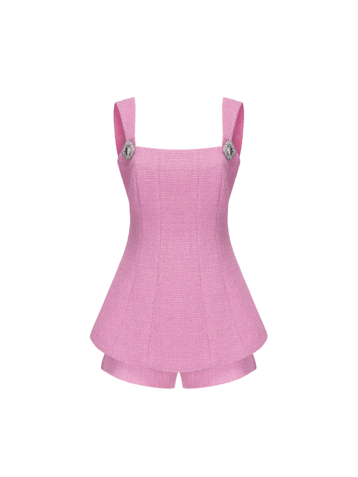 Anabella Bow Top and Shorts Set - Endless - UAE Rental and Resale for Women's Fashion