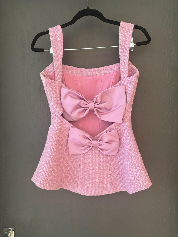 Anabella Bow Top and Shorts Set - Endless - UAE Rental and Resale for Women's Fashion