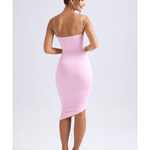 Anaisa Asymmetric Ruched Midi Dress - Endless - UAE Rental and Resale for Women's Fashion