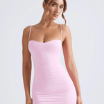 Anaisa Asymmetric Ruched Midi Dress - Endless - UAE Rental and Resale for Women's Fashion