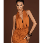 Angelica Gown - Rust - Endless - UAE Rental and Resale for Women's Fashion