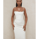 Anja Ivory Satin Corset Dress - Endless - UAE Rental and Resale for Women's Fashion