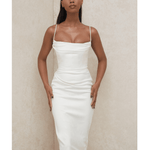 Anja Ivory Satin Corset Dress - Endless - UAE Rental and Resale for Women's Fashion