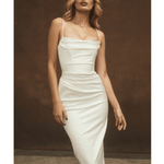 Anja Ivory Satin Corset Dress - Endless - UAE Rental and Resale for Women's Fashion