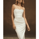 Anja Ivory Satin Corset Dress - Endless - UAE Rental and Resale for Women's Fashion