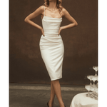 Anja Ivory Satin Corset Dress - Endless - UAE Rental and Resale for Women's Fashion