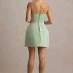 Anniston Bandeau Tailored Button Mini Dress - Endless - UAE Rental and Resale for Women's Fashion
