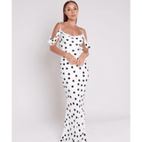 Antonia Polka-Dot Maxi Dress - Endless - UAE Rental and Resale for Women's Fashion