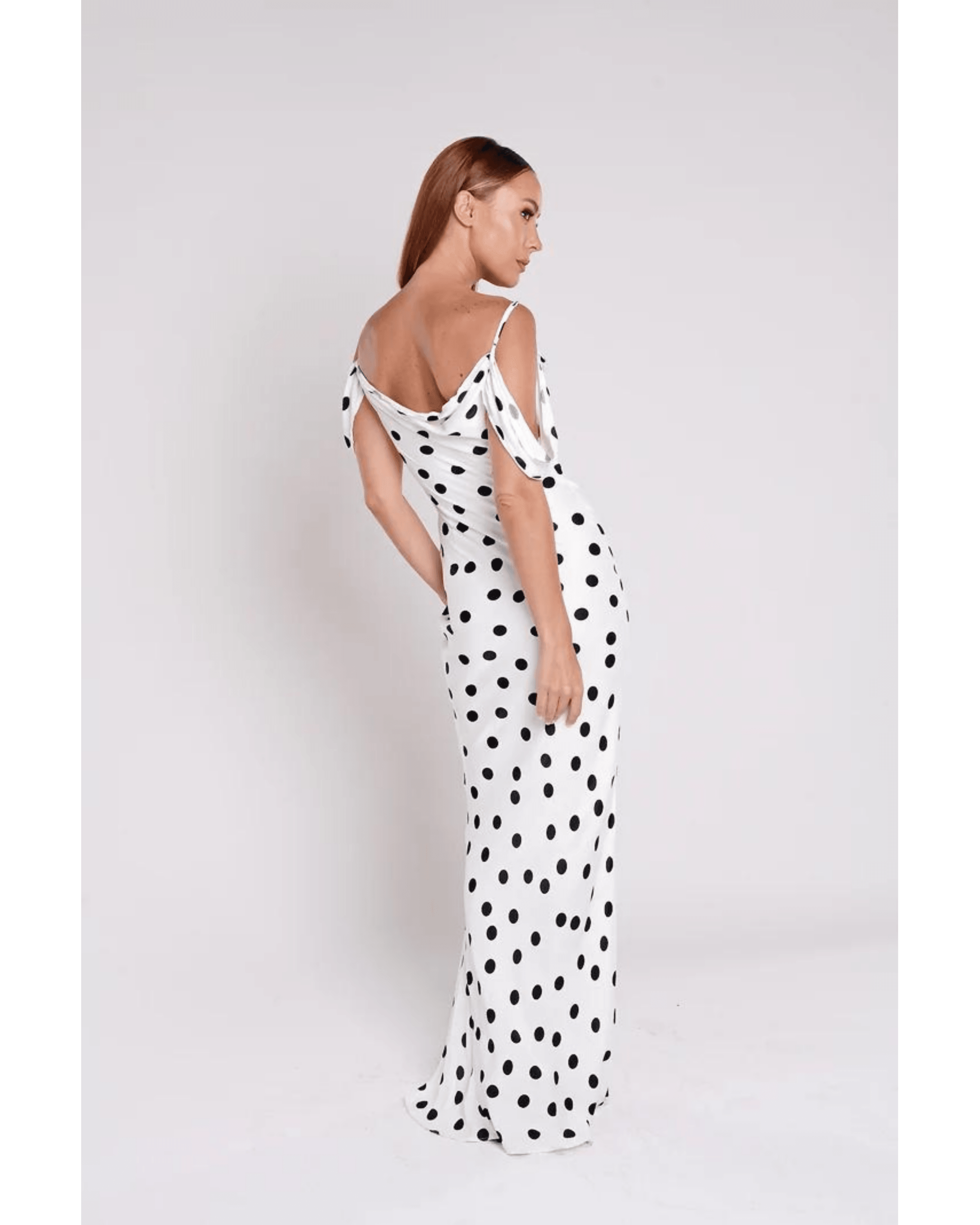 Antonia Polka-Dot Maxi Dress - Endless - UAE Rental and Resale for Women's Fashion