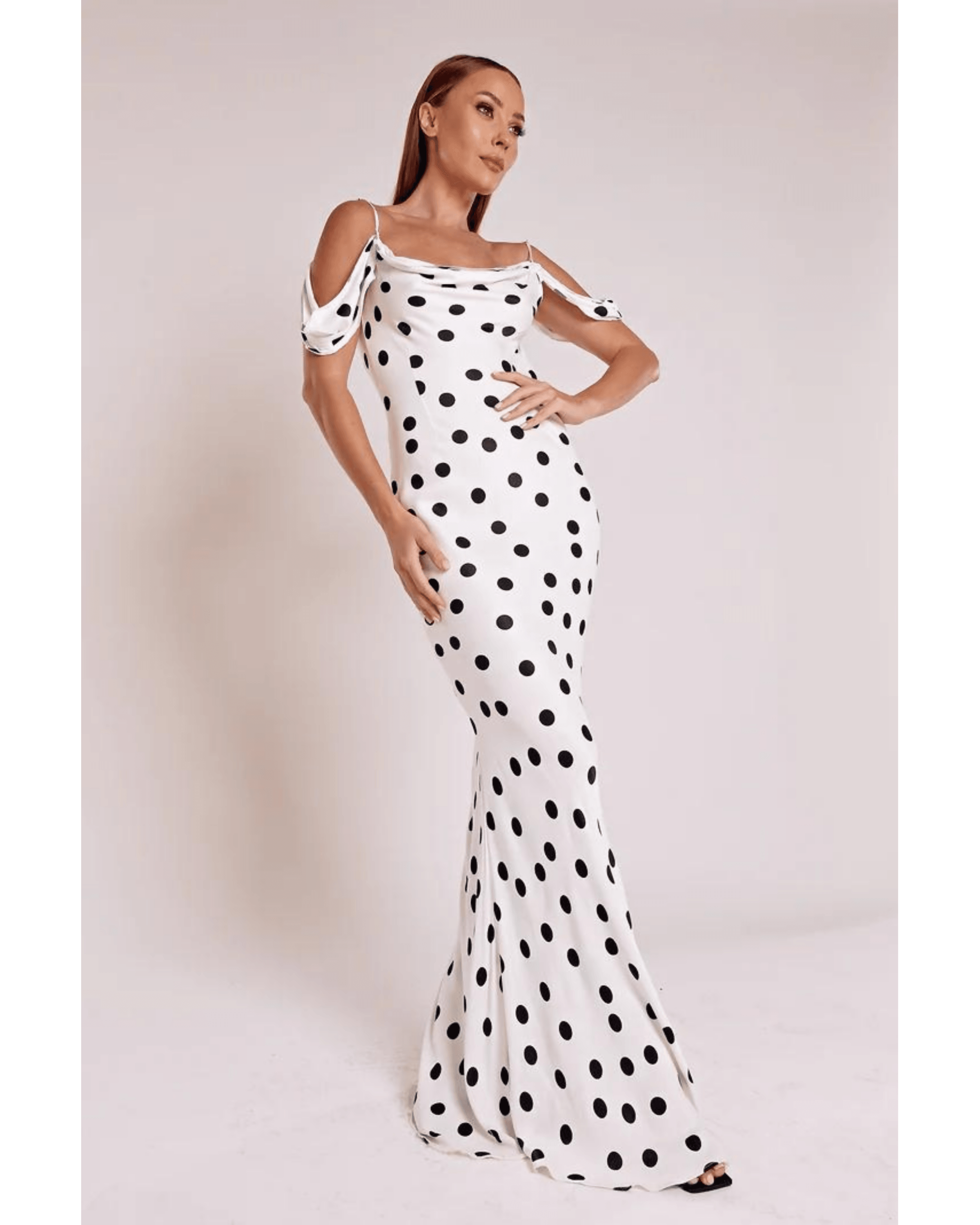 Antonia Polka-Dot Maxi Dress - Endless - UAE Rental and Resale for Women's Fashion