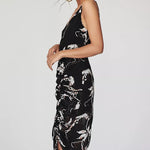 Apparition Ruched Cocktail Midi Dress - Endless - UAE Rental and Resale for Women's Fashion