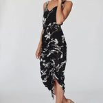 Apparition Ruched Cocktail Midi Dress - Endless - UAE Rental and Resale for Women's Fashion